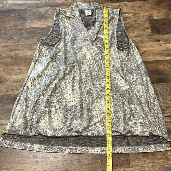 Anthropologie Akemi + Kin Metallic Sabrina Faux Wrap Top Size small - Picture 3 of 6